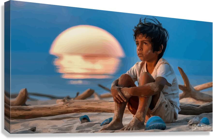 LONELY BOY Canvas Print