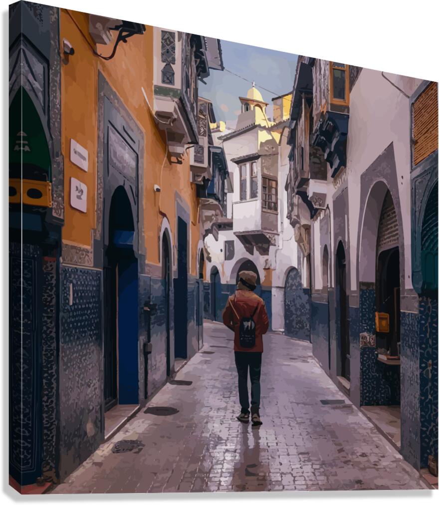 WALKING MAN Canvas Print
