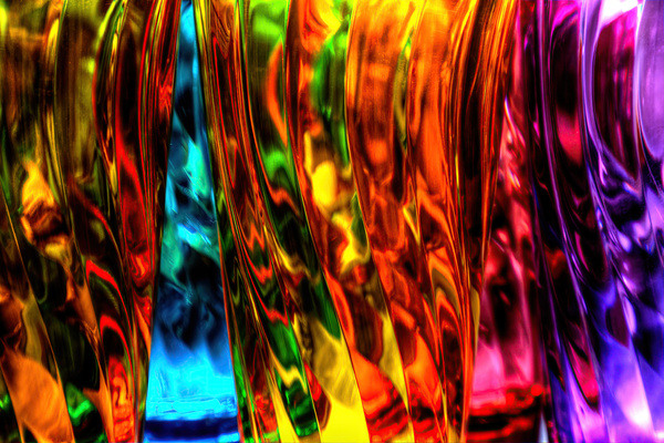Multicolored Glass   Abstract by Jerry Clement