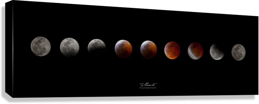 Lunar Eclipse Canvas Print