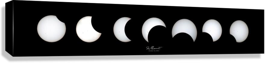 Partial Solar Eclipse Canvas Print
