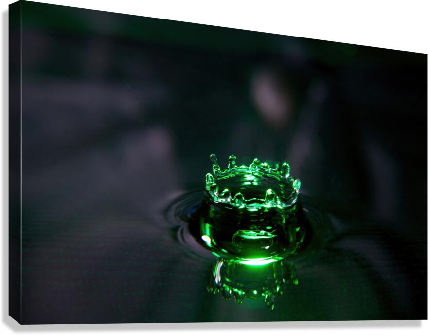 Green Splash Canvas Print