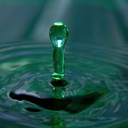 Green Water Drop