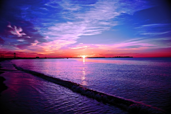 Sunrise by the beach by Areeb