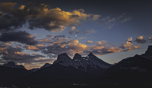 Sunset in the mountains