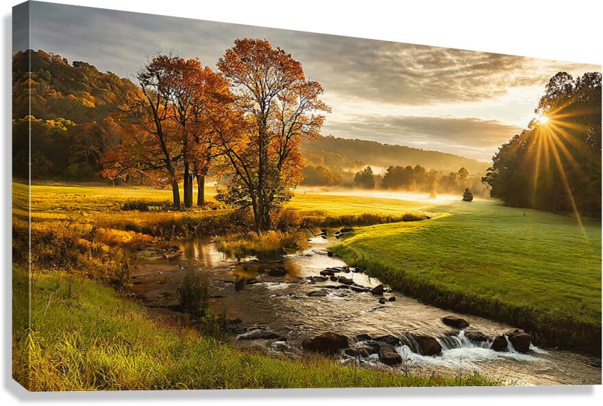 Fall sunrise Canvas Print