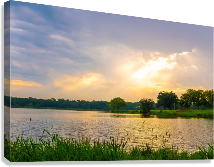 Light Behind the Clouds Canvas Print