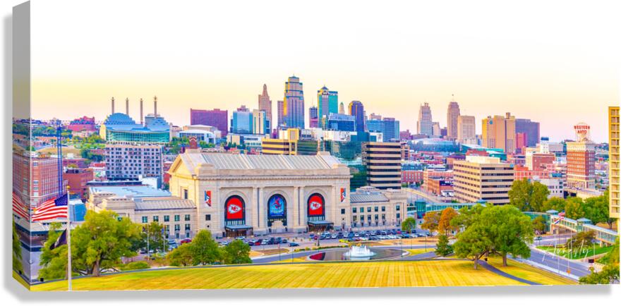 Kansas City Skyline - Bright Canvas Print