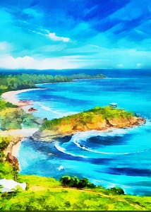 Pantai beach Art16k1