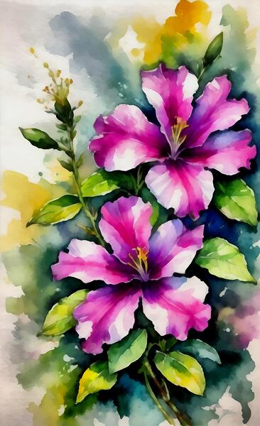 Four o clock flowers14k2 Print