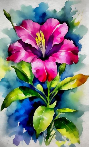 Four o clock flowers14k3 Print