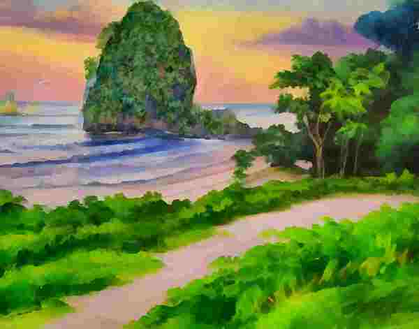 Pantai Pangasan Pacitan Art4k1 Print