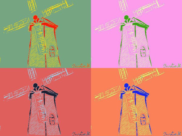 Windmill Goes Pop Print