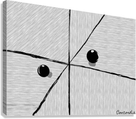 X Y & Z. Canvas Print