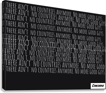 No Countries Canvas Print