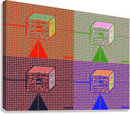 Cube Goes Pop Canvas Print