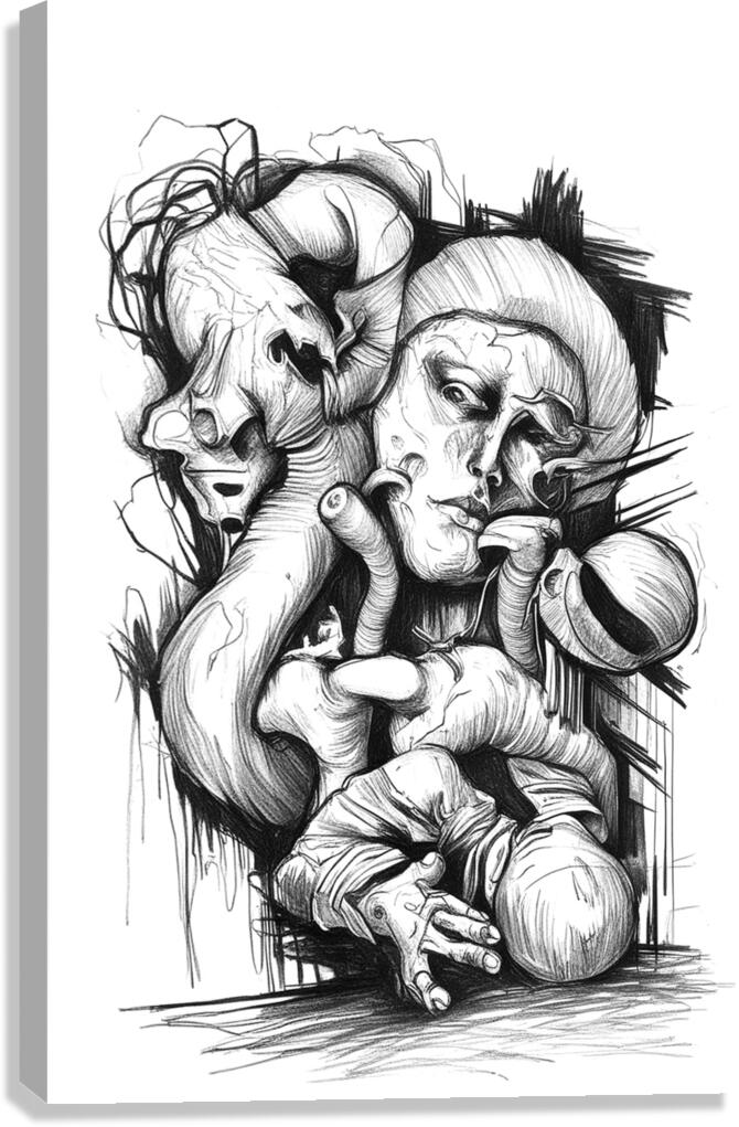 schizophrenia Canvas Print