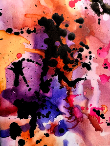 Abstract Modern Art Painting Print Mixed Media Collage Wall Art for Home Décor Unique Original Christmas Gift By Acclaimed Artist Kate Colson 1
