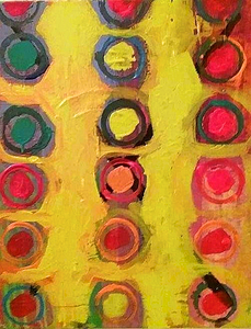 Abstract Modern Art Painting Print Mixed Media Collage Wall Art for Home Décor Unique Original Christmas Gift By Acclaimed Artist Kate Colson 1