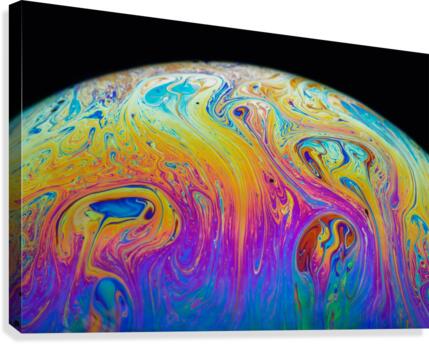 Soap Bubble Close Up Canvas Print