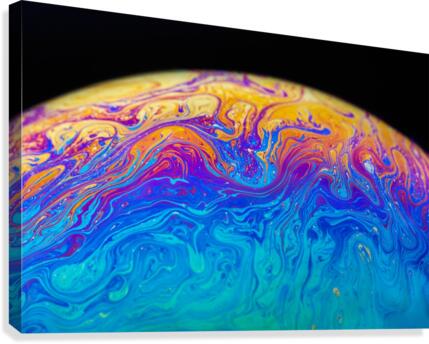 Soap Bubble Close Up Canvas Print