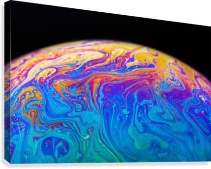 Soap Bubble Close Up Canvas Print
