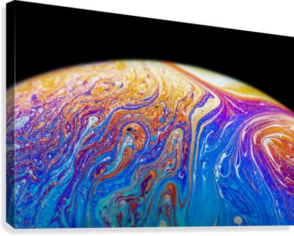 Soap Bubble Close Up Canvas Print