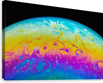 Soap Bubble Close Up Canvas Print