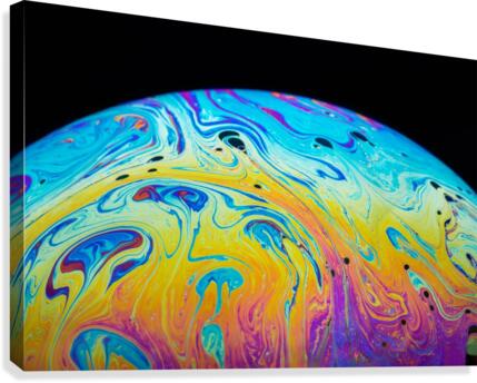 Soap Bubble Close Up Canvas Print