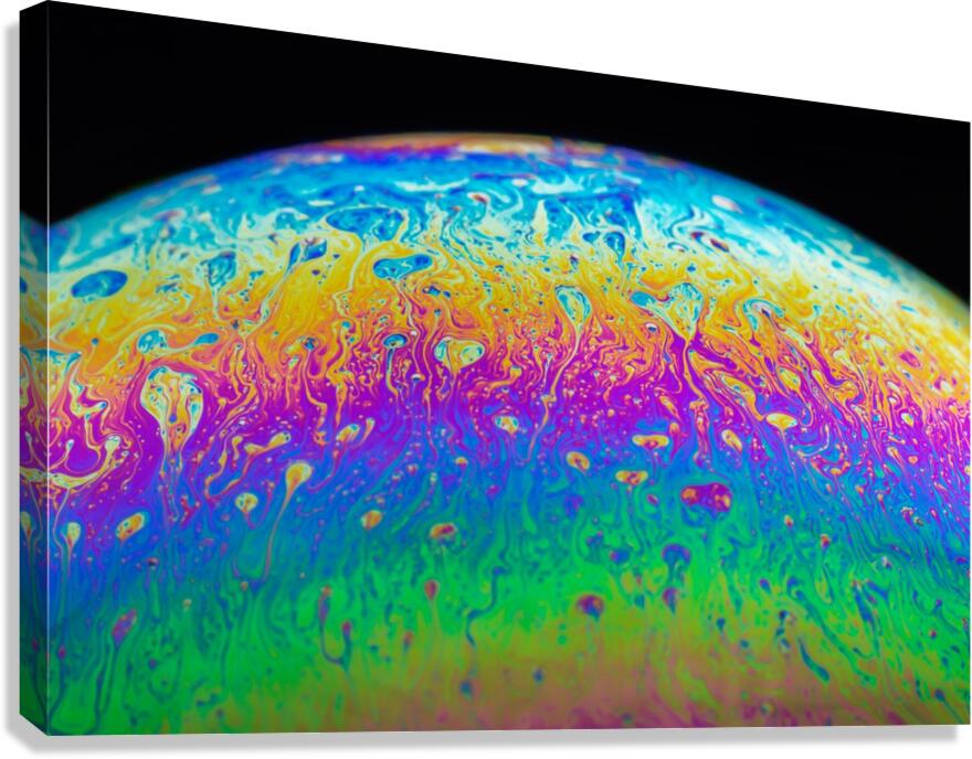 Soap Bubble Close Up Canvas Print