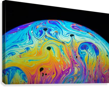 Soap Bubble Close Up Canvas Print