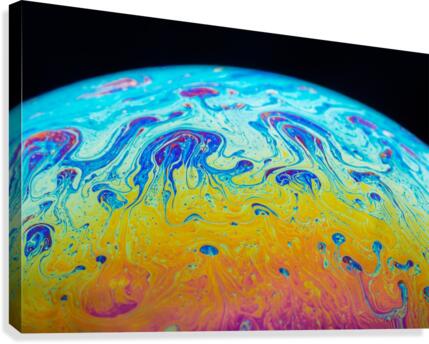 Soap Bubble Close Up Canvas Print