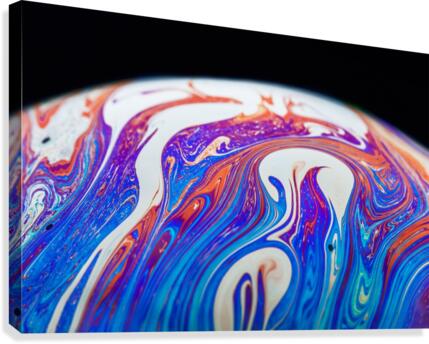 Soap Bubble Close Up Canvas Print