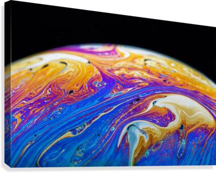 Soap Bubble Close Up Canvas Print