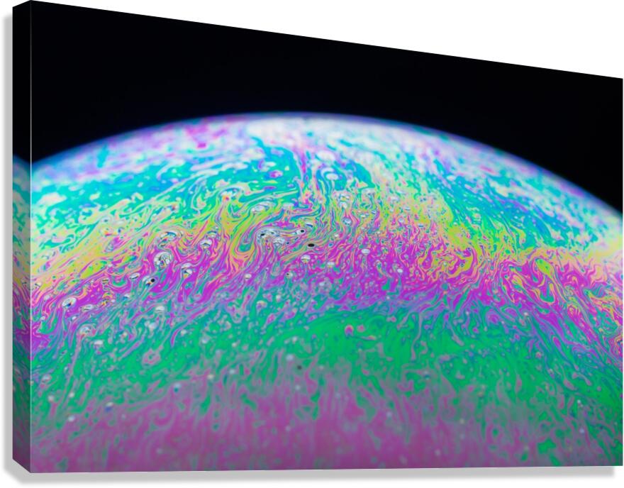 Soap Bubble Close Up Canvas Print