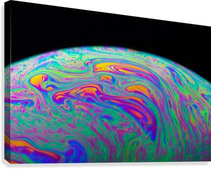 Soap Bubble Close Up Canvas Print