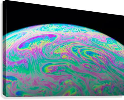 Soap Bubble Close Up Canvas Print