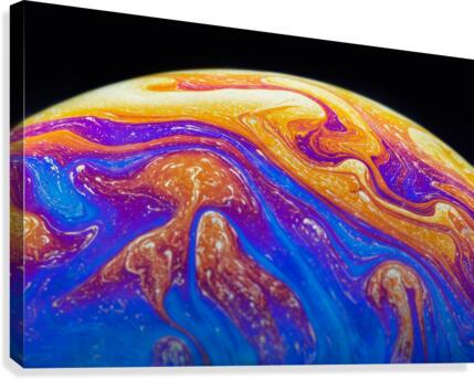 Soap Bubble Close Up Canvas Print