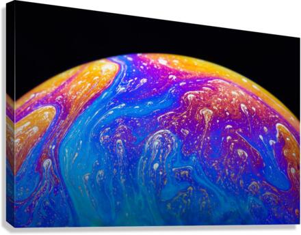 Soap Bubble Close Up Canvas Print