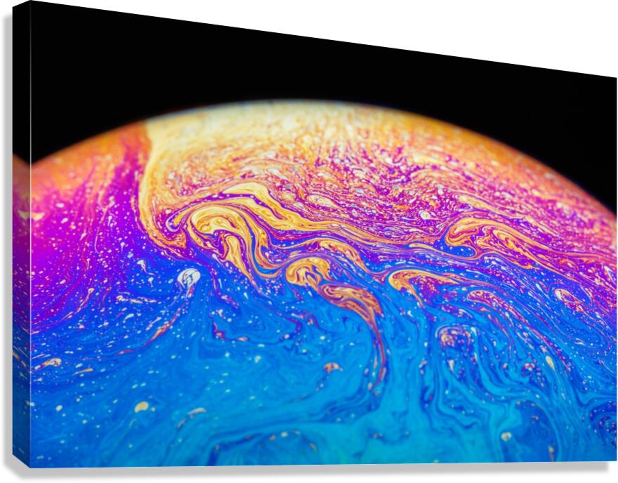 Soap Bubble Close Up Canvas Print