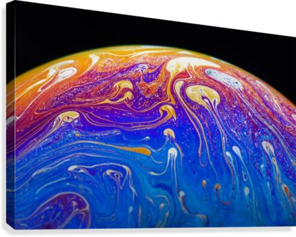 Soap Bubble Close Up Canvas Print