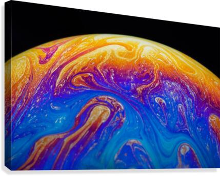 Soap Bubble Close Up Canvas Print
