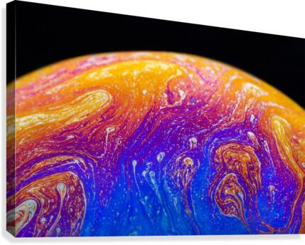 Soap Bubble Close Up Canvas Print