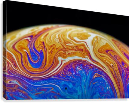 Soap Bubble Close Up Canvas Print