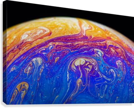 Soap Bubble Close Up Canvas Print