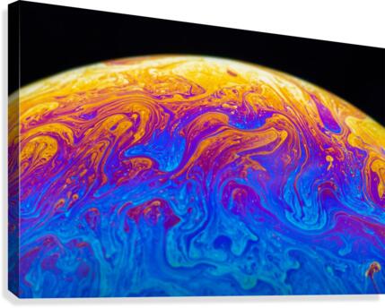 Soap Bubble Close Up Canvas Print