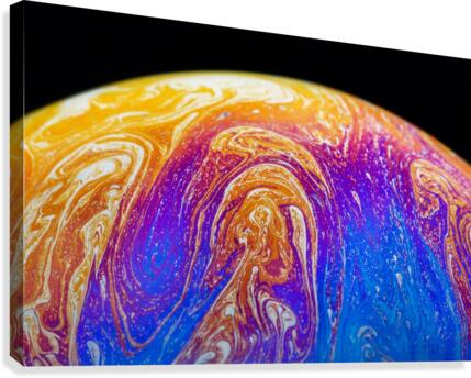 Soap Bubble Close Up Canvas Print