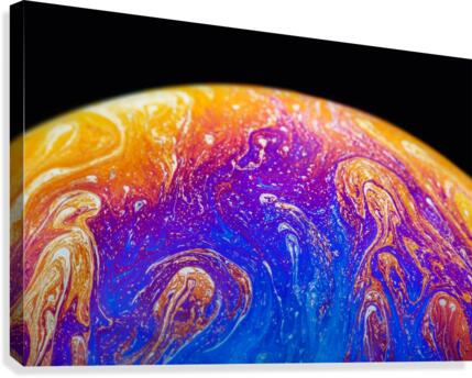 Soap Bubble Close Up Canvas Print