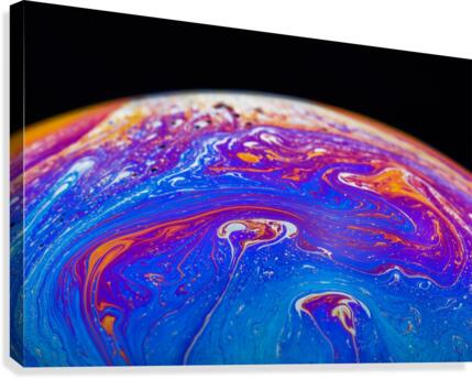 Soap Bubble Close Up Canvas Print