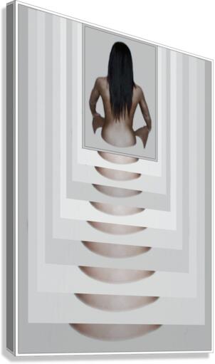 Dimensional Lotus Pose Canvas Print